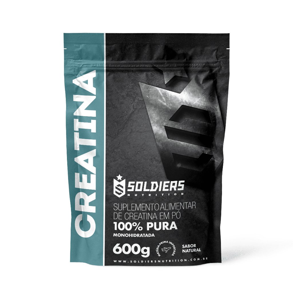Pote de Creatina Monohidratada da Soldiers Nutrition
